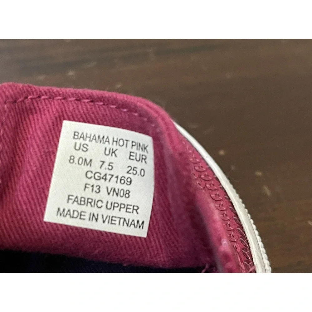 Girls Toddler Sperry Boat Shoes Size 8M Hot Pink Style Bahama Sequin Design